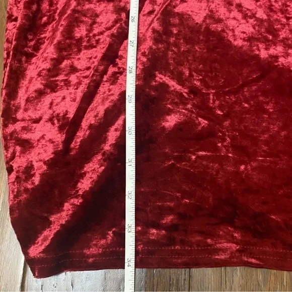 NWT Betsey Johnson Valentine Red Crush Velvet Dress M - Picture 11 of 13